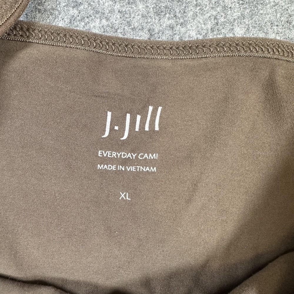 J. Jill Everyday Cami Womens XL Shale Brown Adjustable Strap Camisole Tank NWT - Picture 3 of 6